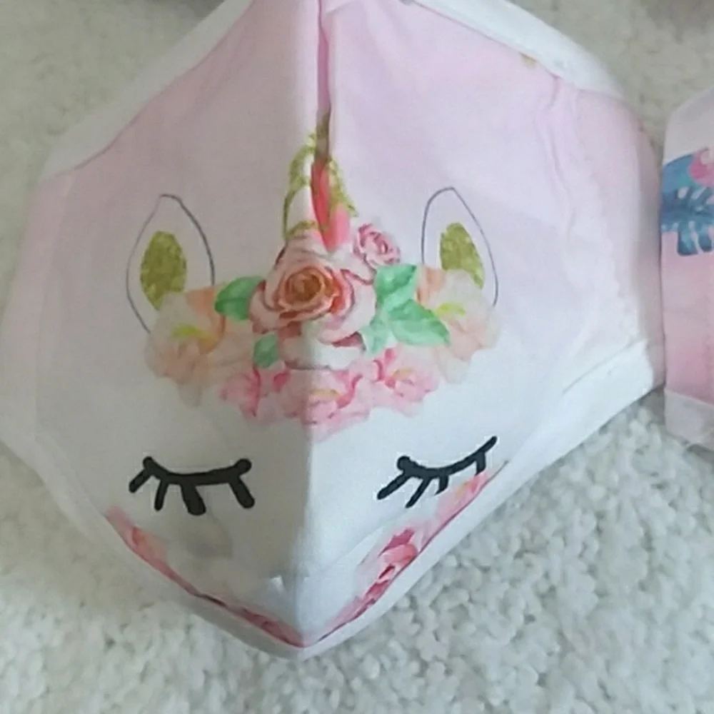 4pk Unicorn Mask Set